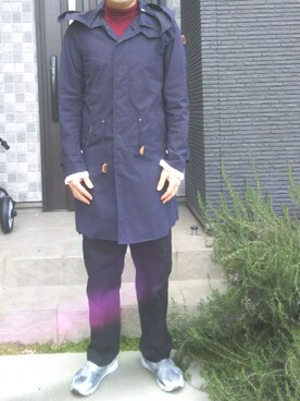 「YSTRDY's TMRRW（イエスタデイズトゥモロー）のアイテム（パンツ）」を使った、Daniel.Yさん（メンズ・175cm）の冬コーディネート
