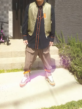 「MR.GENTLEMAN」｜「アイテム（スニーカー）」を使った、Daniel.Yさん（メンズ・175cm）の春コーディネート