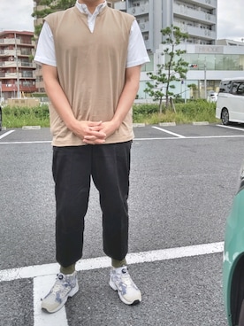 「MR.GENTLEMAN（ミスタージェントルマン）のアイテム（チノパンツ）」を使った、Daniel.Yさん（メンズ・175cm）の秋コーディネート