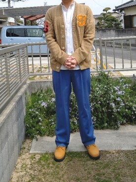 「N.HOOLYWOOD（N.ハリウッド）のアイテム（ブーツ）」を使った、Daniel.Yさん（メンズ・175cm）の春コーディネート