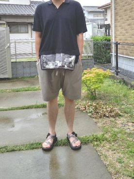 「BASISBROEK（バシスブルック）のアイテム（パンツ）」を使った、Daniel.Yさん（メンズ・175cm）の夏コーディネート