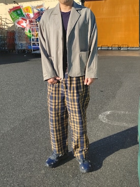 「BASISBROEK（バシスブルック）のアイテム（テーラードジャケット）」を使った、Daniel.Yさん（メンズ・175cm）の秋コーディネート