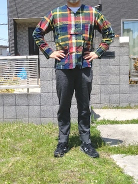 「kolor（カラー）のアイテム（スラックス）」を使った、Daniel.Yさん（メンズ・175cm）の春コーディネート