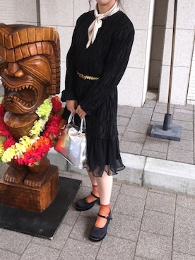 「アイテム（ドレス）」を使った、ほのかさん（レディース・152cm・10代）の秋コーディネート