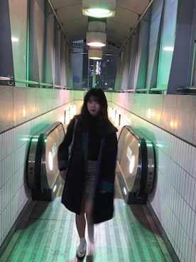 「アイテム（バレエシューズ）」を使った、ほのかさん（レディース・152cm）の冬コーディネート
