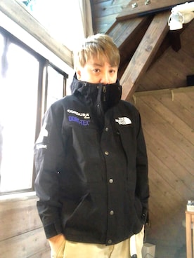 「Supreme （シュプリーム）のアイテム（パンツ）」を使った、ノエルさんさん（メンズ・172cm）の冬コーディネート