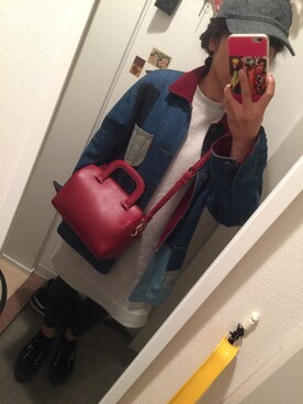 「MINIMUM（ミニマム）のアイテム（バッグ）」を使った、A15さん（レディース・155cm）の春コーディネート