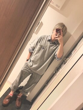 「おしゃれスタ（オシャレスタ）のアイテム」を使った、てんてんさん（メンズ・163cm）の夏コーディネート