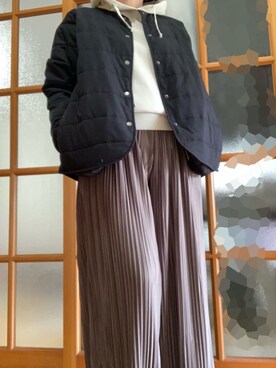 「LEPSIM（レプシィム）のアイテム（ノーカラージャケット）」を使った、kaasuminさん（レディース・158cm）の春コーディネート