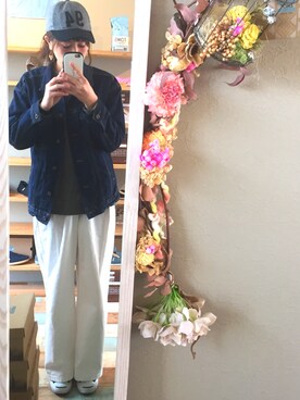 「OLD NAVY（オールドネイビー）のアイテム（キャップ）」を使った、Ｓhi＊さん（レディース・165cm）の春コーディネート