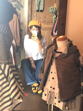 「stample（スタンプル）のアイテム」を使った、Ｓhi＊さん（レディース・165cm）の秋コーディネート