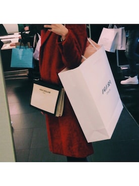 「BALENCIAGA」｜「アイテム（バレエシューズ）」を使った、勝田里奈さん（レディース・160cm）の冬コーディネート
