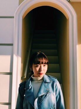 勝田里奈さん(レディース・160cm)の冬コーディネート