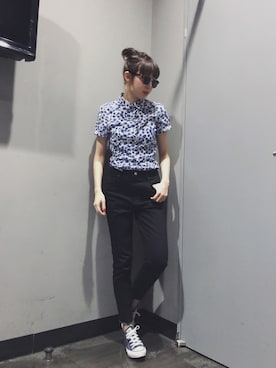 勝田里奈さん（レディース・161cm）の春コーディネート