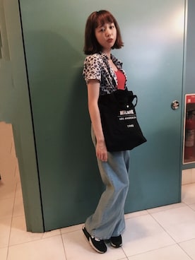 「勝田里奈」｜「アイテム（キャミソール）」を使った、勝田里奈さん（レディース・161cm）の夏コーディネート