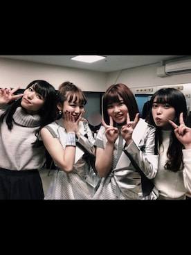 「勝田里奈」｜「アイテム（その他）」を使った、勝田里奈さん（レディース・161cm）の冬コーディネート