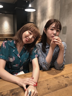 「アンジュルム」｜「アイテム（ワンピース）」を使った、勝田里奈さん（レディース・161cm）の春コーディネート