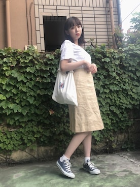 勝田里奈さん（レディース・161cm）の夏コーディネート