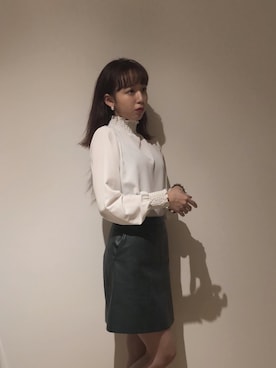 勝田里奈さん（レディース・161cm）の秋コーディネート