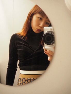 「H&M（エイチ・アンド・エム）のアイテム（スカート）」を使った、勝田里奈さん（レディース・161cm）の秋コーディネート