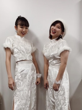 「アンジュルム」｜勝田里奈さん（レディース・161cm）の冬コーディネート