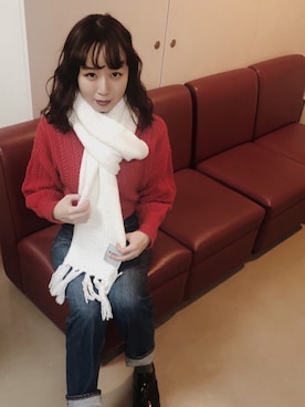 「勝田里奈」｜「アイテム（レッグウェア）」を使った、勝田里奈さん（レディース・161cm）の冬コーディネート