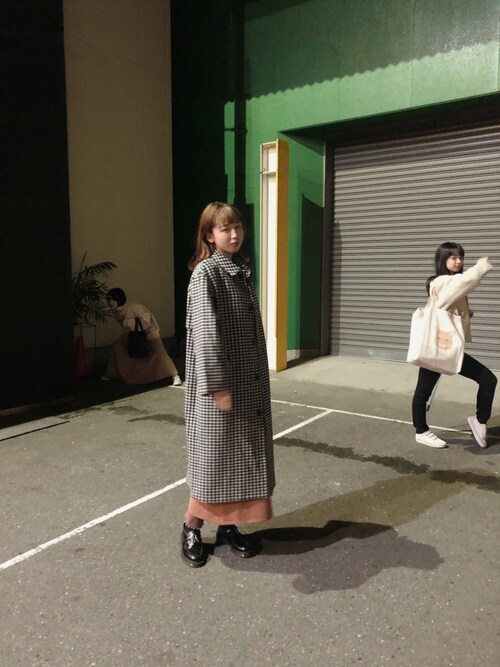 勝田里奈使用「Steven Alan（＜Steven Alan＞WOOL SLIT MAXI DRESS/ワンピース）」的時尚穿搭