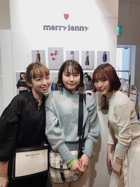 「merry jenny（メリージェニー）のアイテム（バレエシューズ）」を使った、勝田里奈さん（レディース・161cm）の春コーディネート