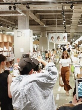 勝田里奈さん（レディース・161cm）の春コーディネート