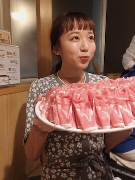 「Verybrain（ベリーブレイン）のアイテム（パンツ）」を使った、勝田里奈さん（レディース・161cm）の春コーディネート