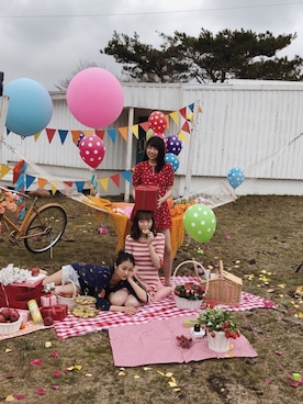 「アンジュルム」｜勝田里奈さん（レディース・161cm）の夏コーディネート