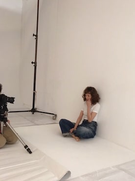 「アンジュルム」｜勝田里奈さん（レディース・161cm）の夏コーディネート