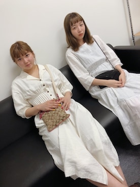 「アンジュルム」｜勝田里奈さん（レディース・160cm）の夏コーディネート