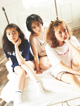 「アンジュルム」｜勝田里奈さん（レディース・161cm）の夏コーディネート