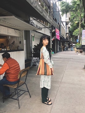 勝田里奈さん(レディース・161cm)の秋コーディネート