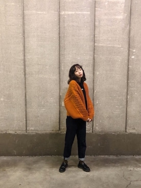 「勝田里奈」｜「アイテム（レッグウェア）」を使った、勝田里奈さん（レディース・161cm）の秋コーディネート
