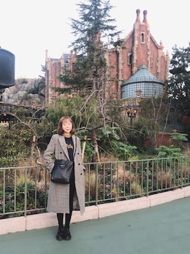 「Steven Alan（スティーブンアラン）のアイテム（チェスターコート）」を使った、勝田里奈さん（レディース・161cm）の冬コーディネート