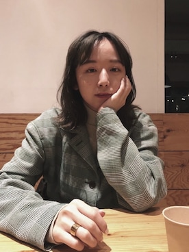 「G.V.G.V.（ジーヴィージーヴィー）のアイテム」を使った、勝田里奈さん（レディース・161cm）の春コーディネート