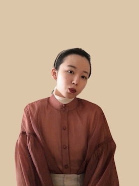 勝田里奈さん（レディース・161cm）の春コーディネート