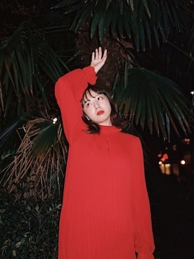 「H&M（エイチ・アンド・エム）のアイテム（ワンピース）」を使った、勝田里奈さん（レディース・161cm）の春コーディネート