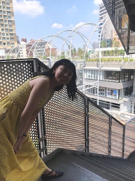 「勝田里奈」｜「アイテム（サンダル）」を使った、勝田里奈さん（レディース・161cm）の夏コーディネート