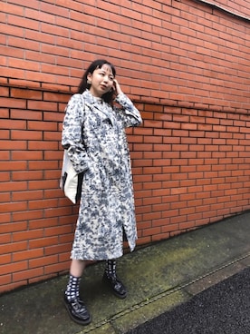 「Steven Alan（スティーブンアラン）のアイテム（その他アウター）」を使った、勝田里奈さん（レディース・161cm）の秋コーディネート