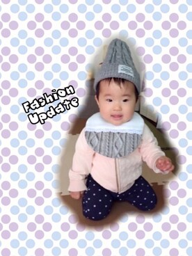 「H&M」｜「H&M（エイチ・アンド・エム）のアイテム（ノーカラージャケット）」を使った、moponさん（レディース・157cm）の秋コーディネート