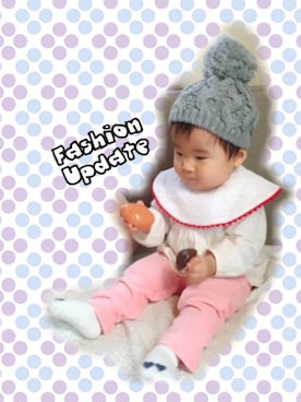 「babygap」｜「アイテム（ハンチング/ベレー帽）」を使った、moponさん（レディース・157cm）の秋コーディネート