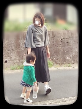 「アイテム（その他ベビー用品）」を使った、moponさん（レディース・157cm）の春コーディネート