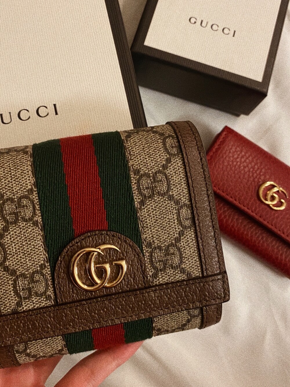 MINAMIさんの「Gucci Ophidia Small GG Supreme Card Case Wallet（GUCCI）」を使ったコーディネート