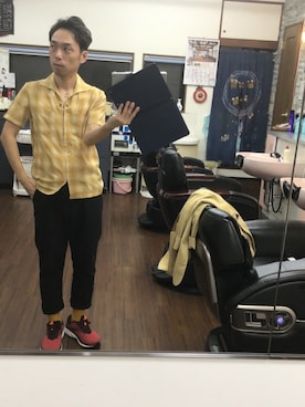 かみゆうひらのさん(メンズ・170cm)の冬コーディネート