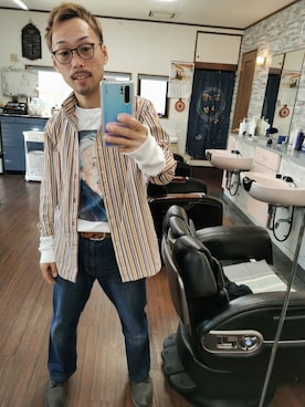 かみゆうひらのさん（メンズ・170cm）の冬コーディネート