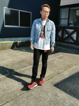 かみゆうひらのさん（メンズ・170cm）の冬コーディネート