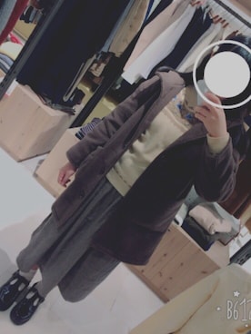 「SM2（エスエムツー）のアイテム（ダッフルコート）」を使った、○   る   り  ○さん（レディース・156cm）の冬コーディネート